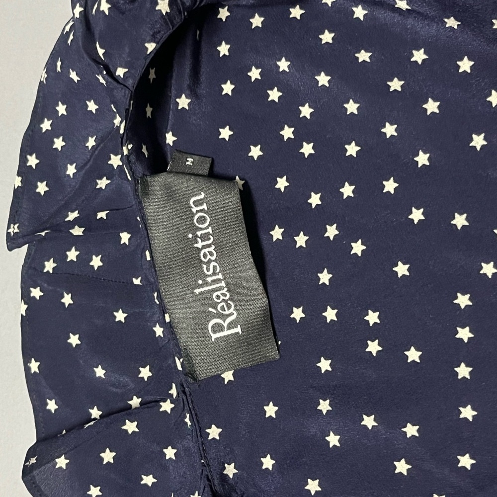 Realisation Par Blue Long Sleeve Wrap Sundress - Picture 4 of 6